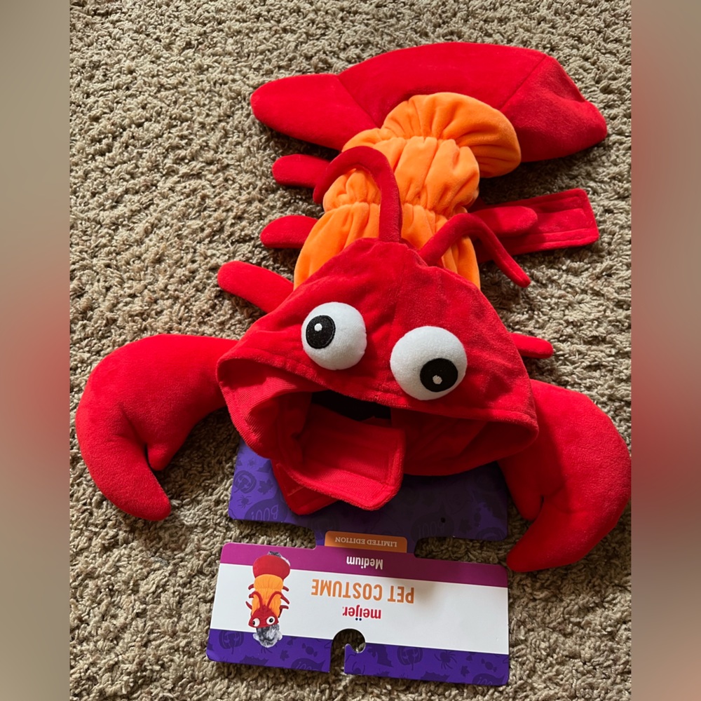 NEW Pet Halloween Costume Lobster